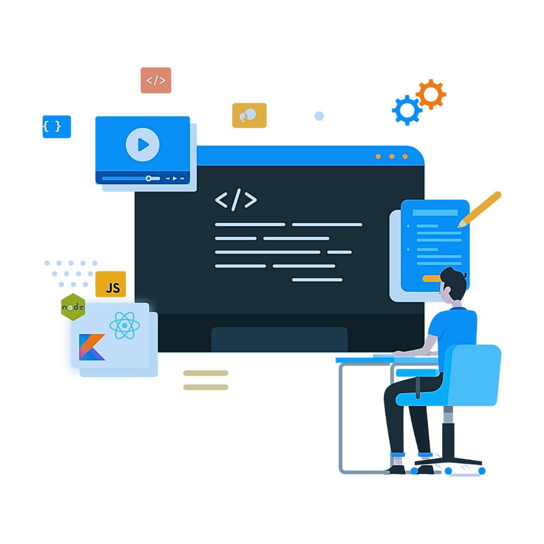 custom software development illustration